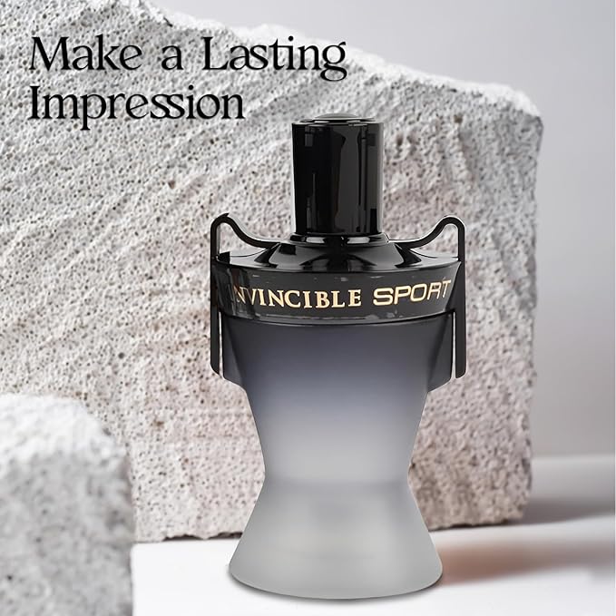 VALENTINE MILANO and INVINCIBLE SPORT Cologne for Men Combo Pack Eau de Toilette Fragrance 3.4oz/100ml, Natural Spray, Long Lasting (Pack of 2)