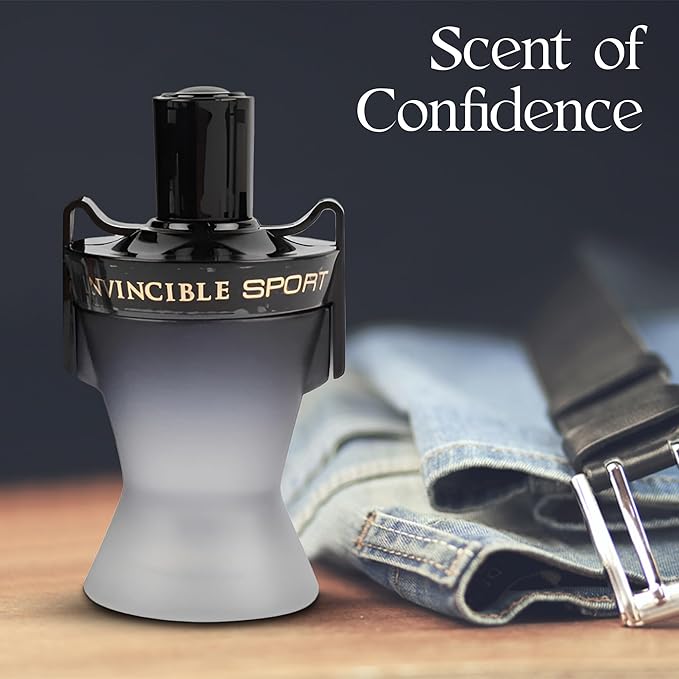 VALENTINE MILANO and INVINCIBLE SPORT Cologne for Men Combo Pack Eau de Toilette Fragrance 3.4oz/100ml, Natural Spray, Long Lasting (Pack of 2)