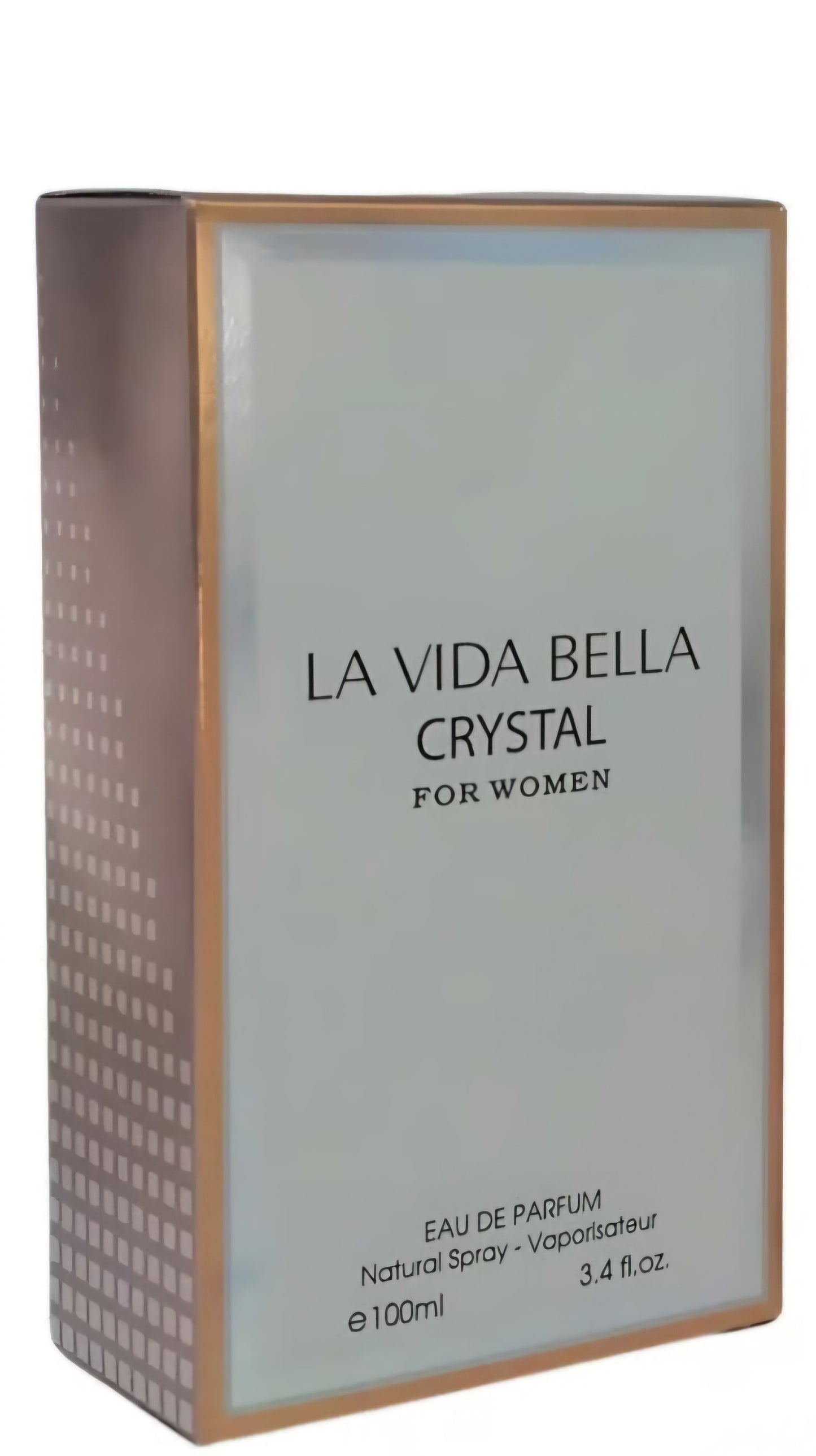 LA VIDA BELLA CRYSTAL Eau De Parfum for Women, 3.4 fl oz, Natural Spray - Rich, Elegant Aroma filled with Gourmand, and Floral Tones. Ideal for gift on special occasions, Birthdays.