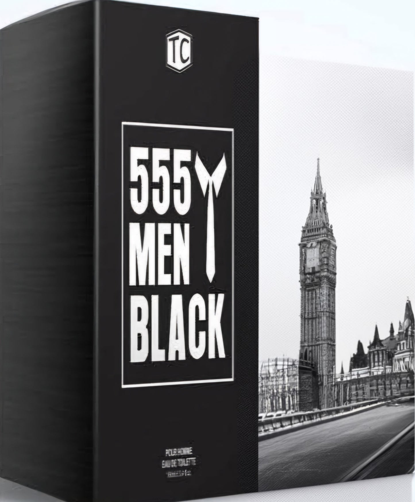 555 MEN IN BLACK Cologne for Men Eau De Toilette 3.4oz/100ml, Natural Spray, Long Lasting