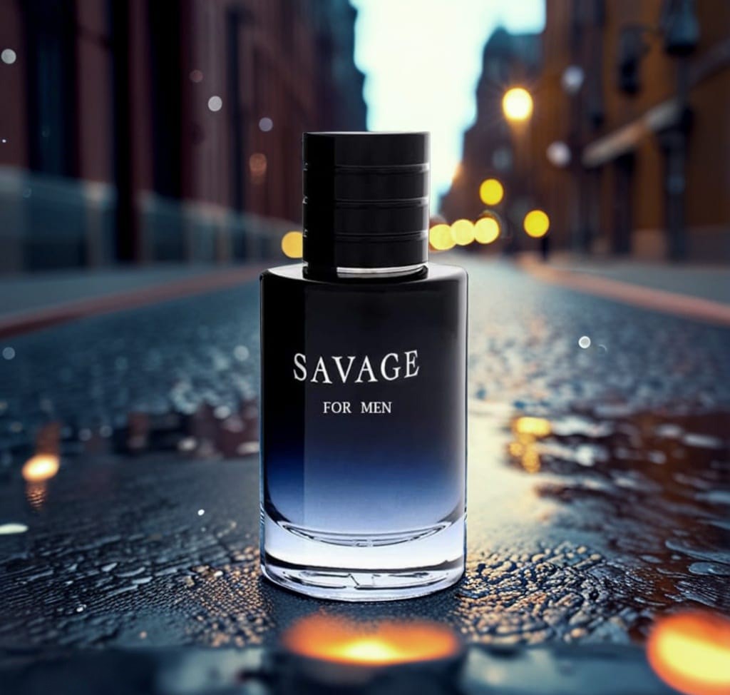 SAVAGE FOR MEN and AZURE NOIR INTENSE Cologne for Men Combo Pack Eau de Perfum Fragrance 3.4oz/100ml, Natural Spray, Long Lasting (Pack of 2)