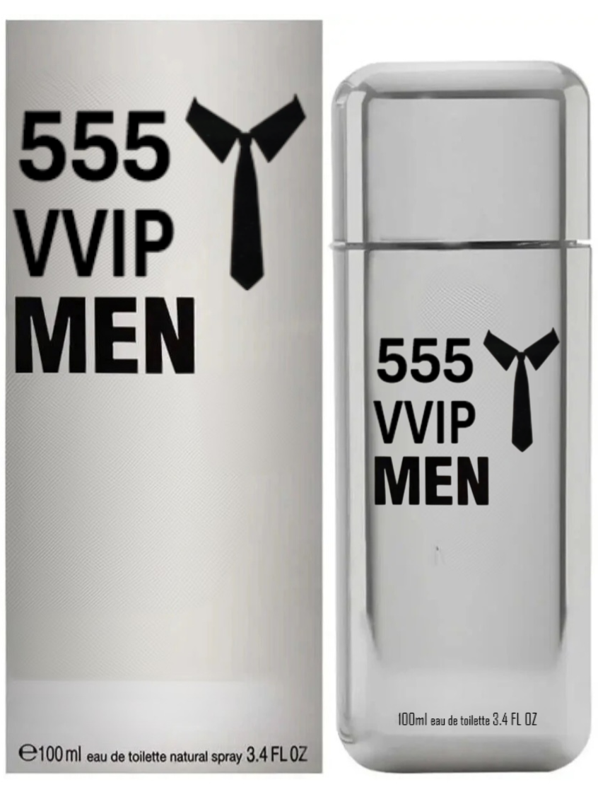 VALENTINE MILANO and (555 VVIP MEN Cologne for Men Combo Pack Eau De Toilette 3.4oz/100ml, Natural Spray, Long Lasting (Pack of 2))