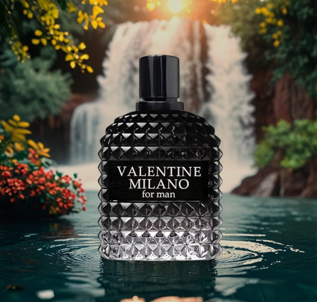 VALENTINE MILANO and AQUARIUS Cologne for Men Combo Pack Eau de Toilette Fragrance 3.4oz/100ml, Natural Spray, Long Lasting (Pack of 2)