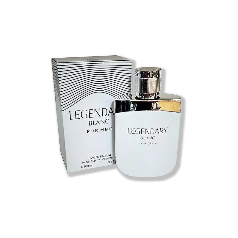 LEGENDARY WHITE Cologne for Men Eau de Parfum Woody Aromatic Fragrance 3.4oz/100ml, Natural Spray, Long Lasting