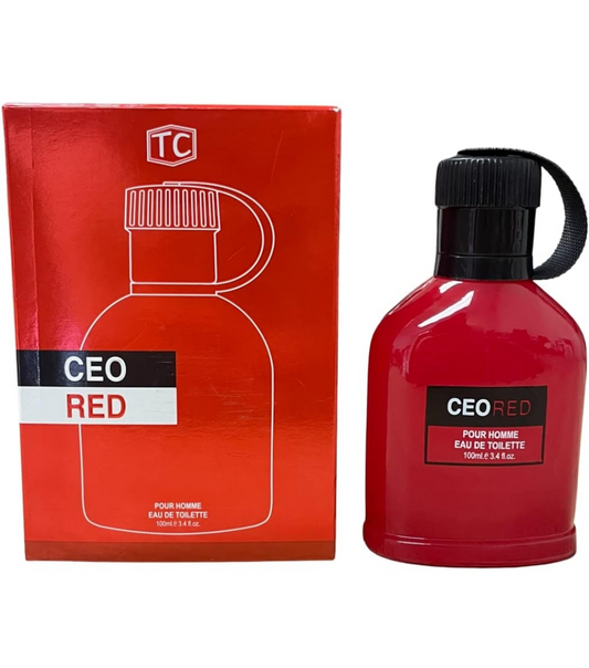 CEO RED Cologne for Men Eau De Toilette 3.4oz/100ml, Natural Spray, Long Lasting