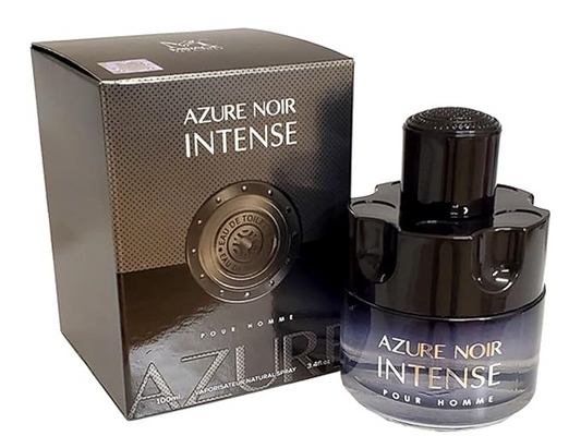 AZURE NOIR INTENSE Cologne for Men Eau de Toilette Fragrance 3.4oz/100ml, Natural Spray, Long Lasting