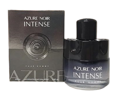 AZURE NOIR INTENSE Cologne for Men Eau de Toilette Fragrance 3.4oz/100ml, Natural Spray, Long Lasting