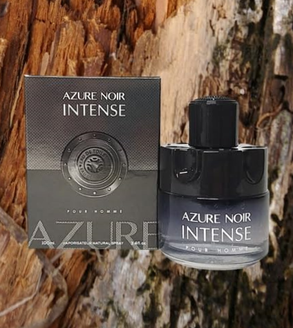 VALENTINE MILANO and (AZURE NOIR INTENSE Cologne for Men Combo Pack Eau de Toilette Fragrance 3.4oz/100ml, Natural Spray, Long Lasting (Pack of 2))