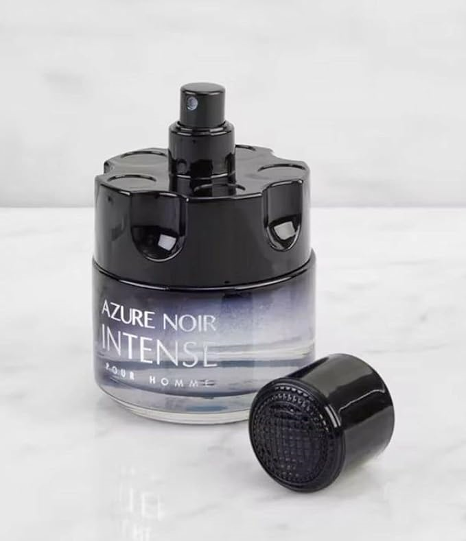 AZURE NOIR INTENSE Cologne for Men Eau de Toilette Fragrance 3.4oz/100ml, Natural Spray, Long Lasting