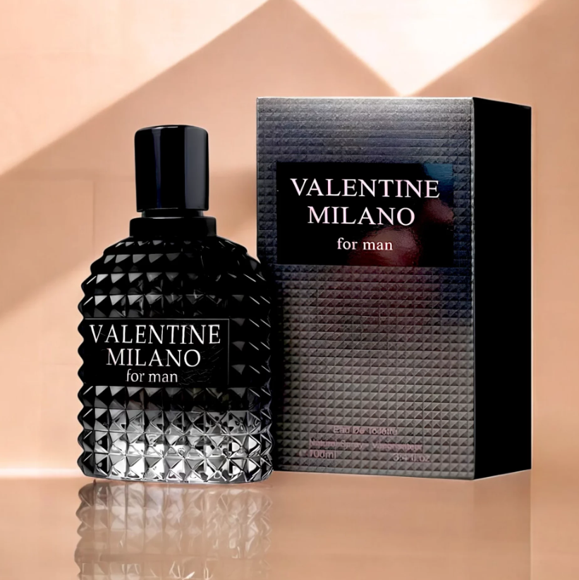 VALENTINE MILANO and (AZURE NOIR INTENSE Cologne for Men Combo Pack Eau de Toilette Fragrance 3.4oz/100ml, Natural Spray, Long Lasting (Pack of 2))