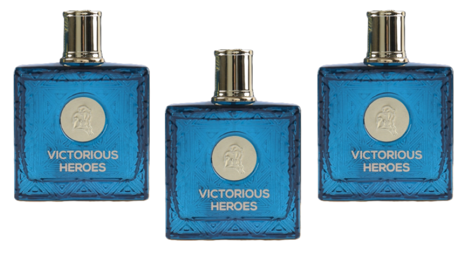 VICTORIOUS HEROES Cologne for Men Eau de Toilette Elegant Cedarwood and Vanilla Fragrance 3 FL.OZ, Natural Spray, Long Lasting (VICTORIOUS HEROES - (3 PCS))