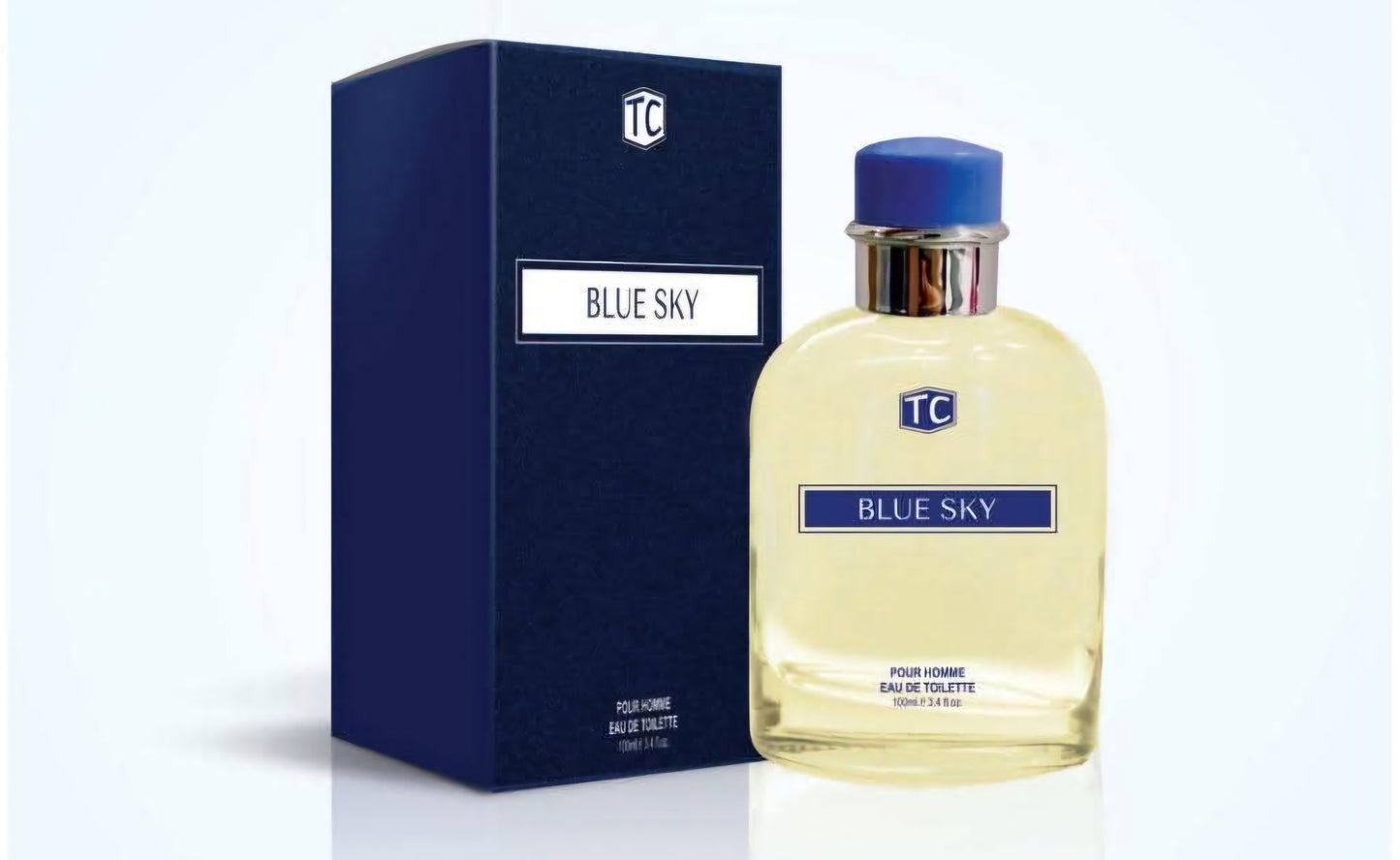 BLUE SKY Cologne for Men Eau De Toilette 3.4oz/100ml, Natural Spray, Long Lasting