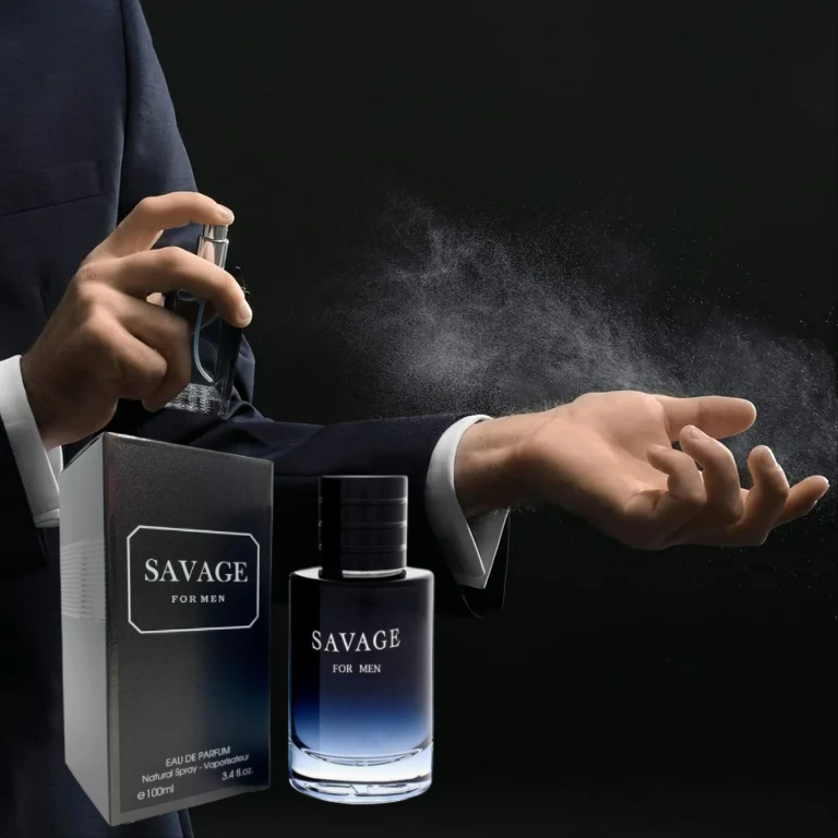 SAVAGE FOR MEN and (INVINCIBLE PLANTINUM Cologne for Men Combo Pack Eau de Perfum Fragrance 3.4oz/100ml, Natural Spray, Long Lasting (Pack of 2))