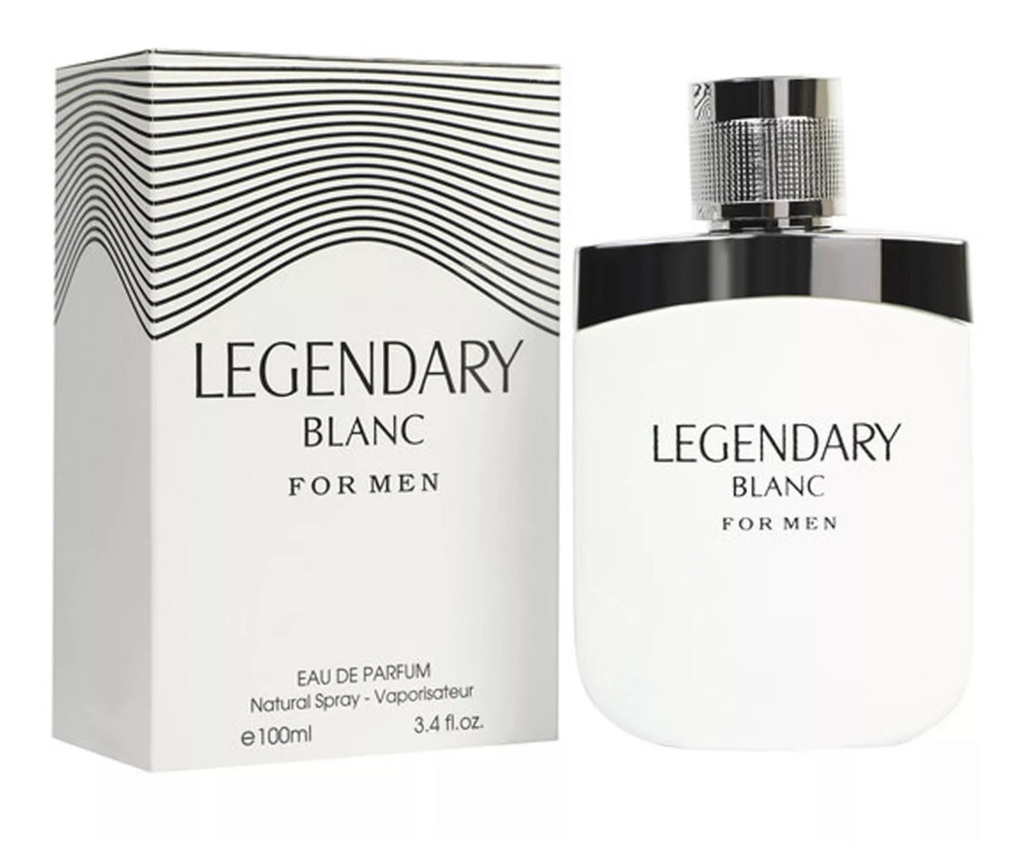 LEGENDARY WHITE Cologne for Men Eau de Parfum Woody Aromatic Fragrance 3.4oz/100ml, Natural Spray, Long Lasting