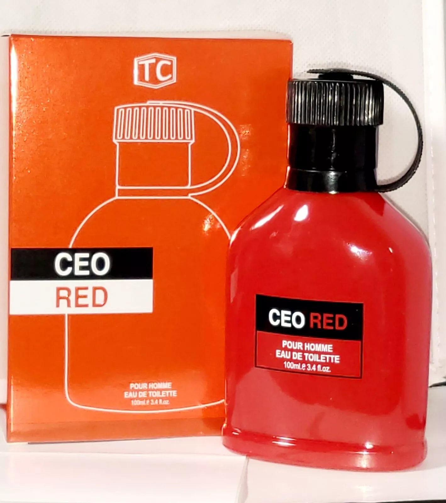 CEO RED Cologne for Men Eau De Toilette 3.4oz/100ml, Natural Spray, Long Lasting